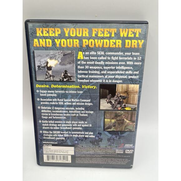 SOCOM U.S. Navy SEALs - PlayStation 2 PS2 - Complete w/ Manual - Picture 7 of 9